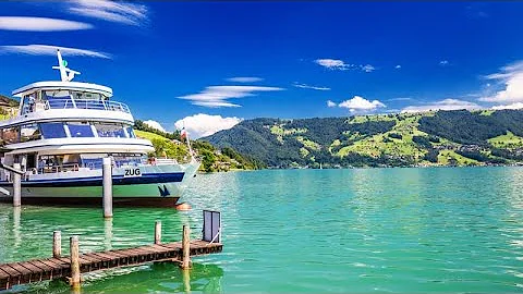 Lake Zug | Switzerland 🇨🇭| Beautiful Autumn Walking 🍁| October 2022 | 4K 60 fps HDR