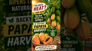 Your Neighbors Complain About Heat While I'm Harvesting Sweet Papayas #GardenLife #ViralShorts