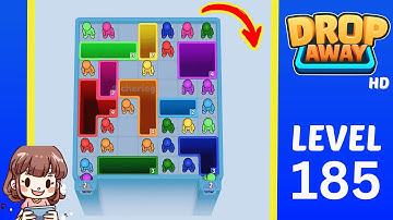 Drop Away Level 185 Solution Walkthrough