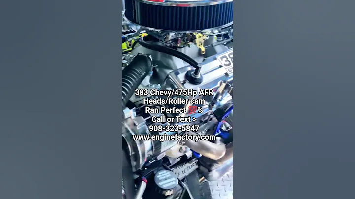 383 Chevy/475HpAFR Heads/Roller cam 💯%Perfect #musclecarengines