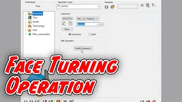 Face Turning Operation 2021