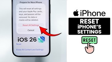 [iOS 26] How to Reset All Settings on iPhone (Factory Settings)