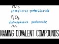 Naming Covalent Compounds Quiz