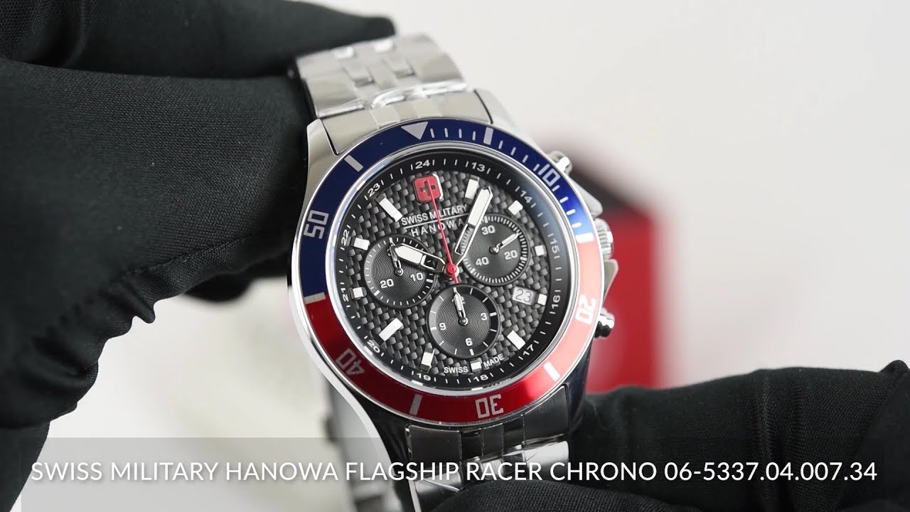Swiss Military Hanowa Racer Flagship - Chrono YouTube 06-5337.04.007.34