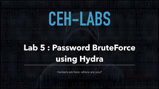 Lab5: Password brute force using Hydra