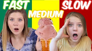 Fast, Med, Slow Food Challenge || Taylor & Vanessa