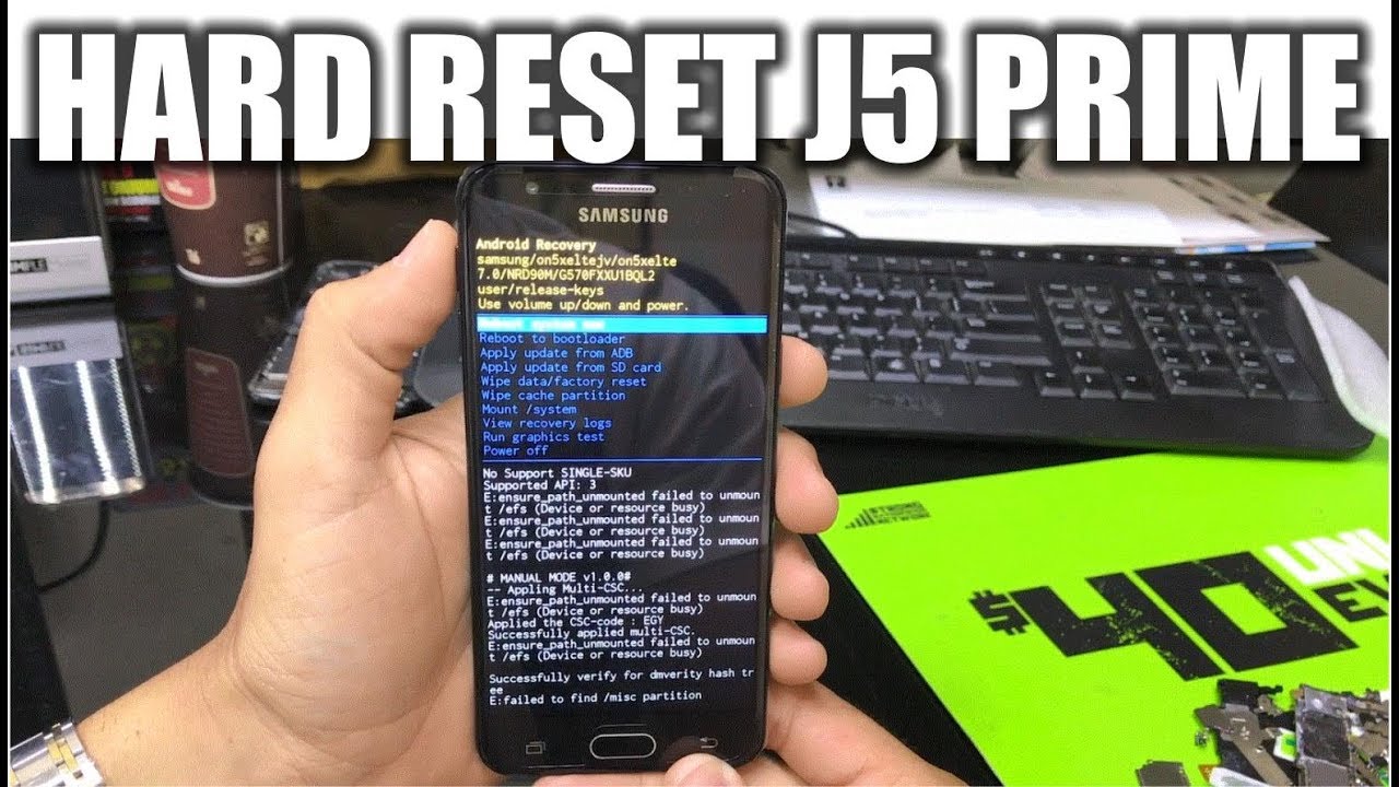 How To Reset Samsung J5 Prime Without Password