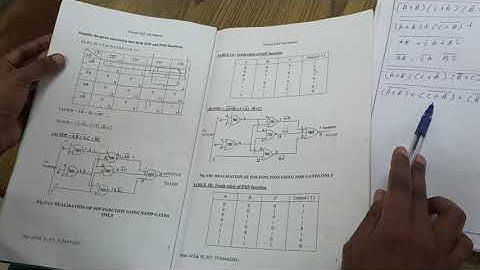 DEC lab-simplification of boolean expression using NOR gates