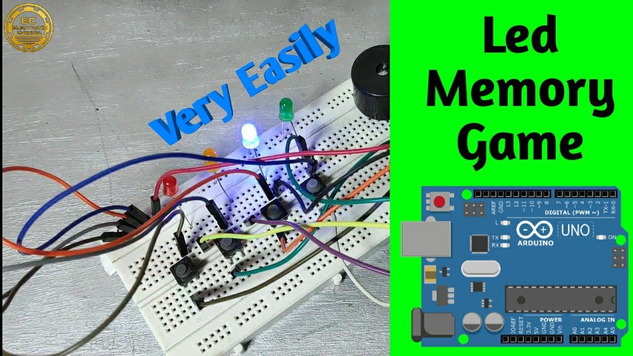 How to make a led memory game by electronicchannel. - YouTube