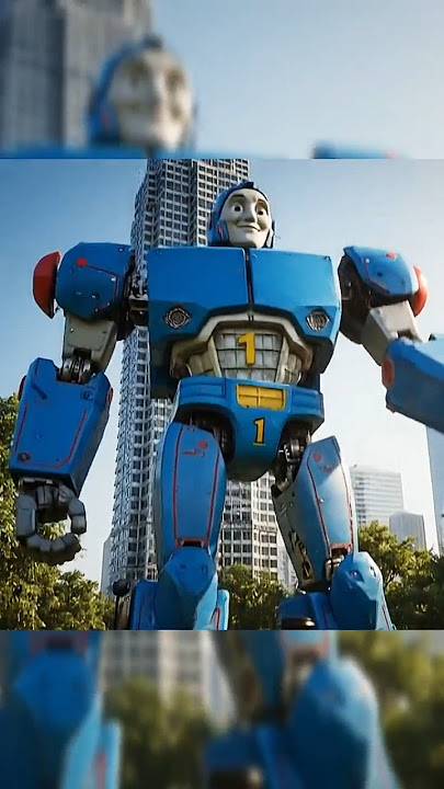 Kereta Api Thomas Jadi Robot Raksasa ~ Thomas the Train Becomes a Giant Robot 🚂🤖💪🌟
