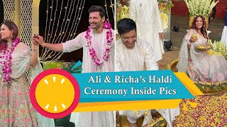 Ali Fazal And Richa Chadhas Haldi Ceremony Inside Pics