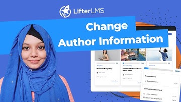 How can I change the “Author Information” on my course