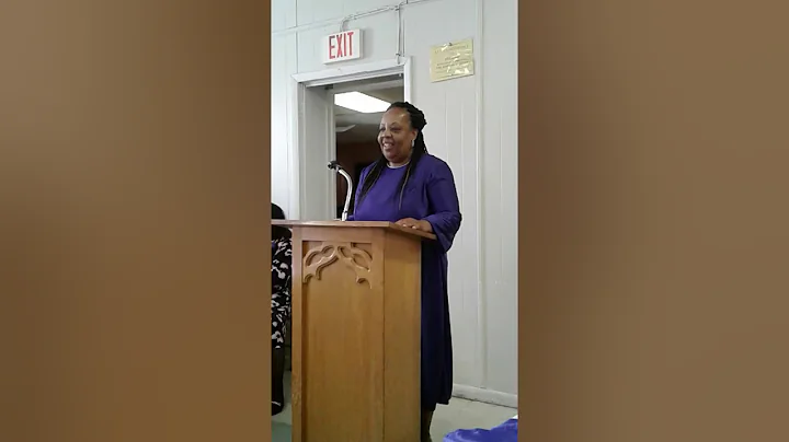 Sis. Debbie Hendley preaching at Ebenezer