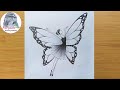 How to draw a Girl with Butterfly wings for beginners || Fairy Drawing - Pencil sketch || Art video