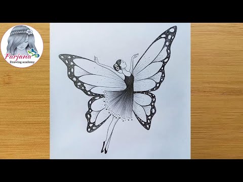 Video: How To Draw A Heart With Butterfly Wings