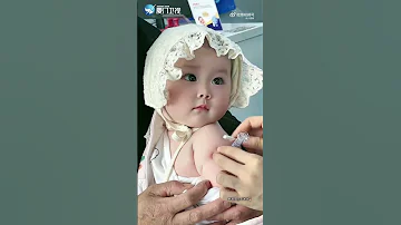 大陸 心都要化了 河南一萌娃打針模樣可愛得像幅油畫 