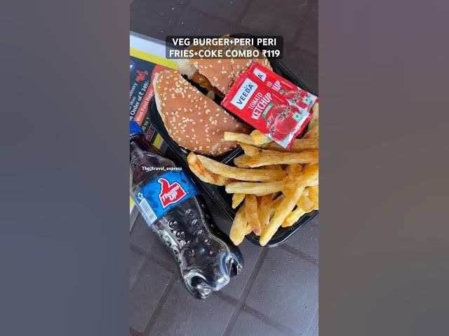 BURGER FRIES COMBO😍| Indian Street Food #trending #viralvideo #shortvideo #shorts