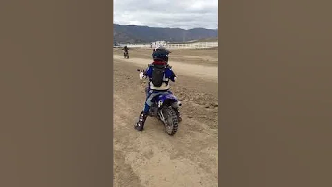 Nicole Alley - learning to ride at the track