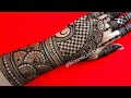 Full hand easy bridal mehndi design for back hand very easy  beautiful mehndiarabic mehndi design