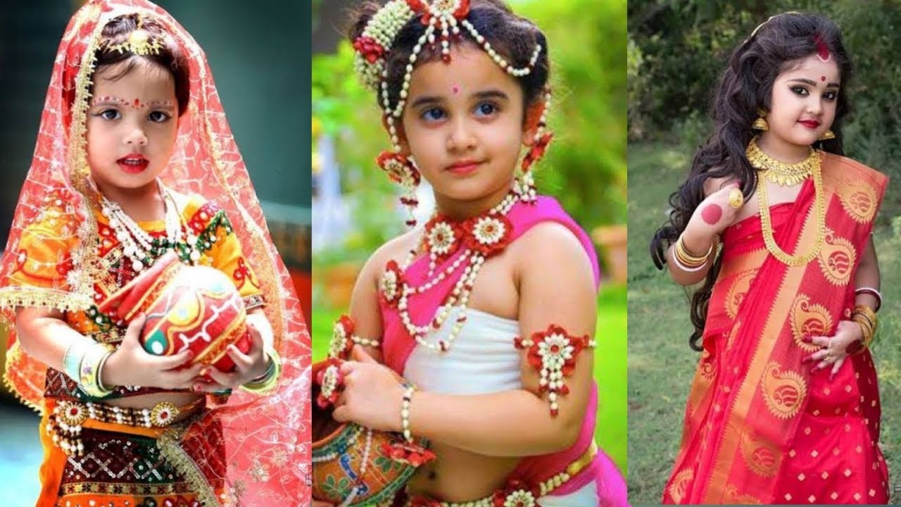 Baby Radha Photoshoot | Janmashtami Photoshoot Setup | Galaxy and Mudit |  Kids photoshoot, Baby girl newborn photos, Baby photoshoot