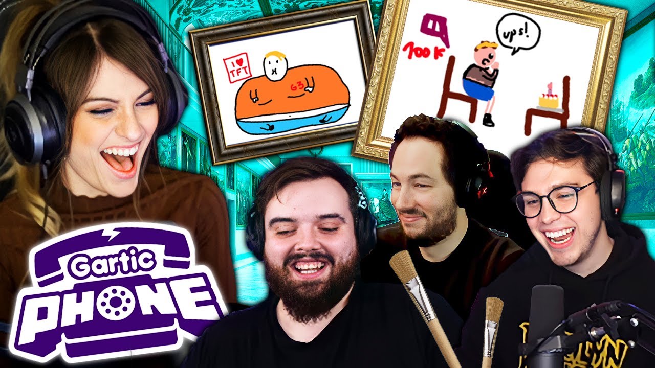 GARTIC PHONE feat IBAI, REBORN, JUAN GUARNIZO, REVEN BARBE y PAPO | Cristinini