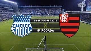 Gols - Emelec (EQU) 1 x 2 Flamengo - Libertadores 2014 - 02/04/2014