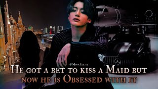 He got a bet to kiss a Maid but now he is obsessed with it - Jungkook oneshot