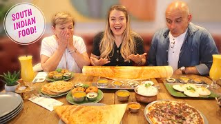 My ITALIAN PARENTS try SOUTH INDIAN FOOD for the FIRST TIME!