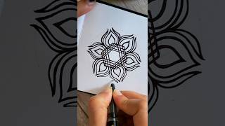 Flower doodle tutorial, Easy zentangle, Easy pattern, New design, Mehndi design,How to draw a flower