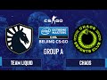 CS:GO - Team Liquid vs. Chaos [Nuke] Map 1 - IEM Beijing 2020 Online - Group A - NA
