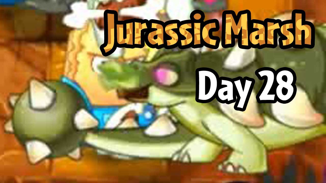 Plants Vs Zombies 2 Jurassic Marsh Day 28 Youtube