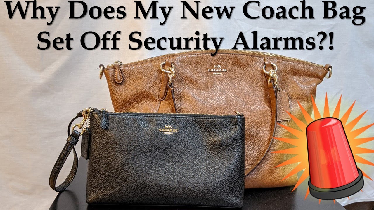 Why Does My New Coach Wallet or Bag Set Off Security Alarms? Security Tag  and Where to Look for It - YouTube