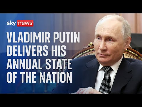 Watch live: President Vladimir Putin delivers his annual State of the Nation address