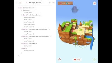 Swift Playgrounds - Roll Right, Roll Left - Latest solution video (One without portals)