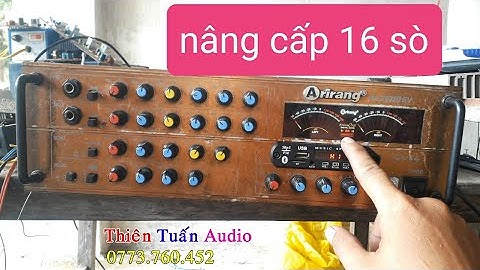Ampli Ariang Nâng cấp công suất 16 sò lớn + bluetooth + micro liền ampli cho khách hàng TP HCM
