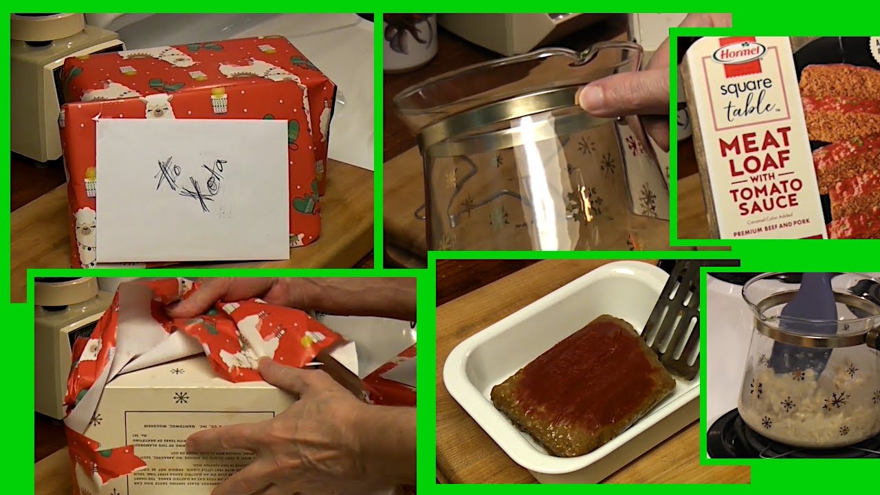 Hormel Meatloaf with Tomato Sauce cooked in Corning Ware Douglas