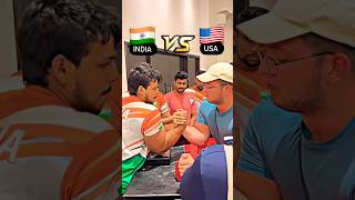 ?? vs ?? || INDIA VS USA || #shorts #armwrestling #fitness