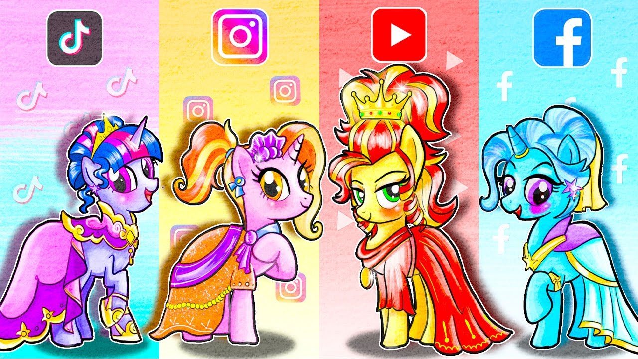 PONY Funny Stories: Social Media Fashion Challenge | Paper Stop Motion | 재미있는 스톱 모션 만화
