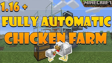 Fully Automatic 1.16+ Cooked Chicken Farm in Minecraft | Tutorial