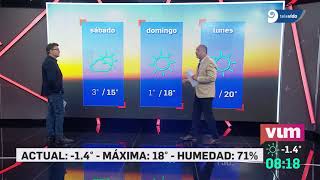 Viernes en Mendoza: ¿termina la advertencia violeta por las temperaturas bajo cero?