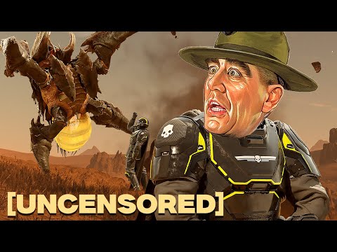 GAMERS CAN'T STOP LAUGHING AT DRILL SERGEANT IN HELLDIVERS 2! (Uncensored)