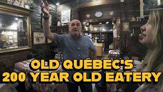 Dining inside 200-year-old Café de Paris,  🇨🇦 ⚜️ Québec