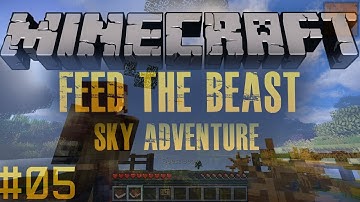 MC Feed the Beast - Sky Adventure - 5 -  Nether fortress