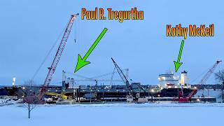 A quick look at the Paul R Tregurtha and Kathy McKeil, the 4th and 5th ships at the lock this season