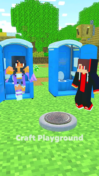 Download lagu JJ x Aphmau Toilet Door Prank 😅 #trend #shorts #funny #minecraft #maizen #jj