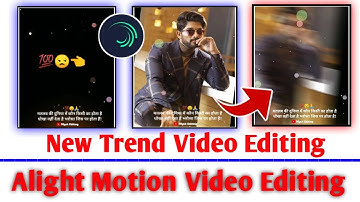 Allu Arjun Attitude Status | alight Motion Video Editing | New Trend Video Editing in Alight Motion
