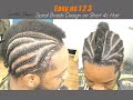 HOW TO DO EASY & SIMPLE SPIRAL BRAIDS DESIGN ON SHORT 4C HAIR