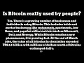 Is bitcoin really used by people?