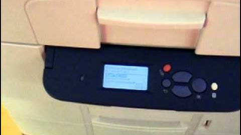 Xerox Phaser 7400/DT Color Laser Printer Power on