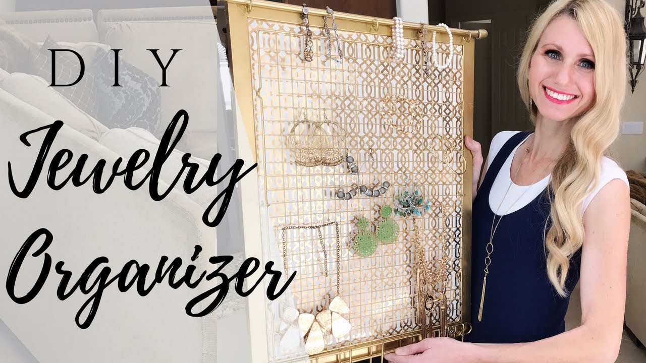 DIY: How to make an easy, elegant jewelry organizer and display
